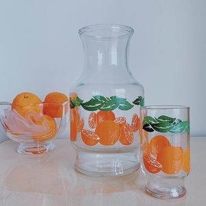 SOLD- Orange Juice Pitcher
